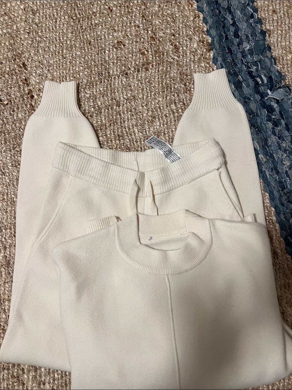 Cream Cozy Sweater & Jogger Set